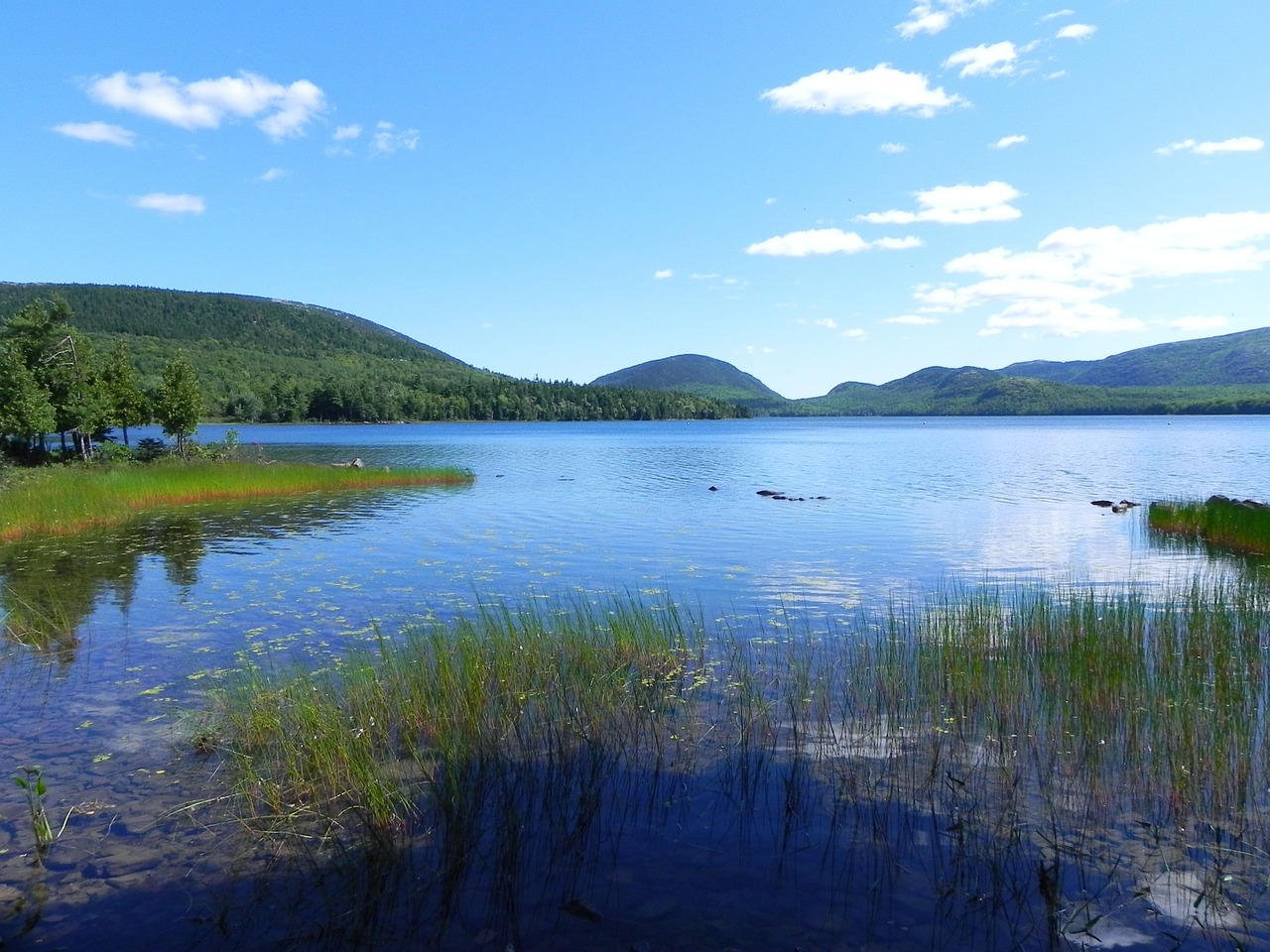 lake peaceful still waters free photo