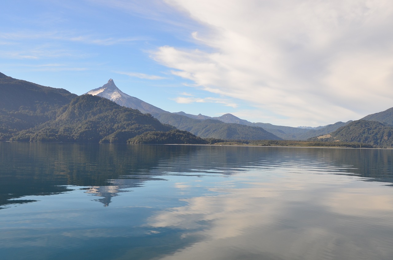 lake clouds reflection free photo