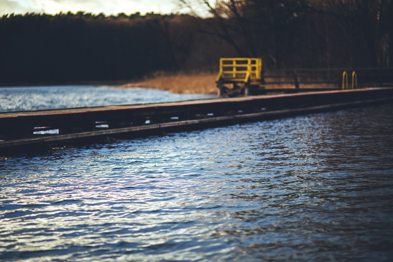 lake pier old free photo