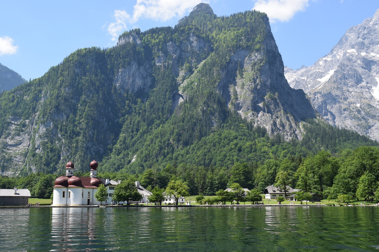 lake church tourism free photo