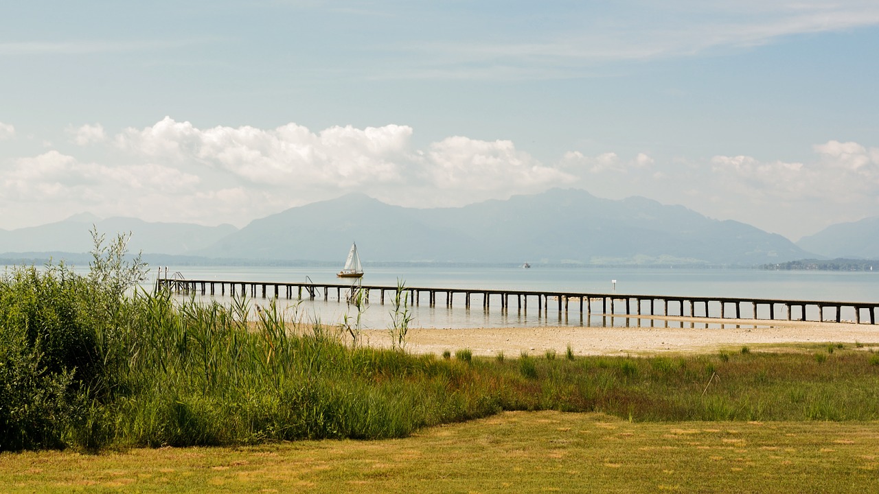 lake chiemsee landscape free photo