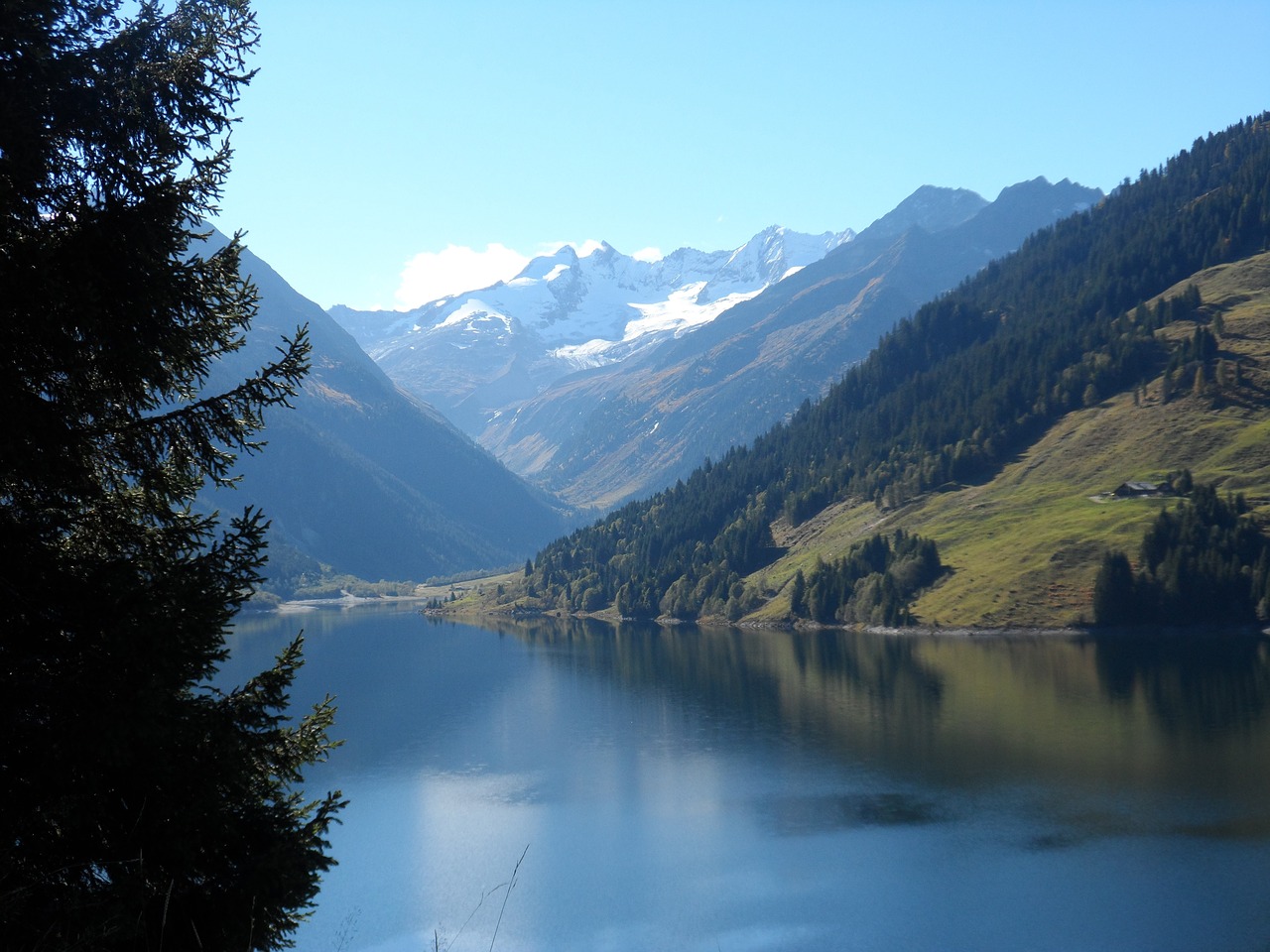 lake mountains south tyrol free photo