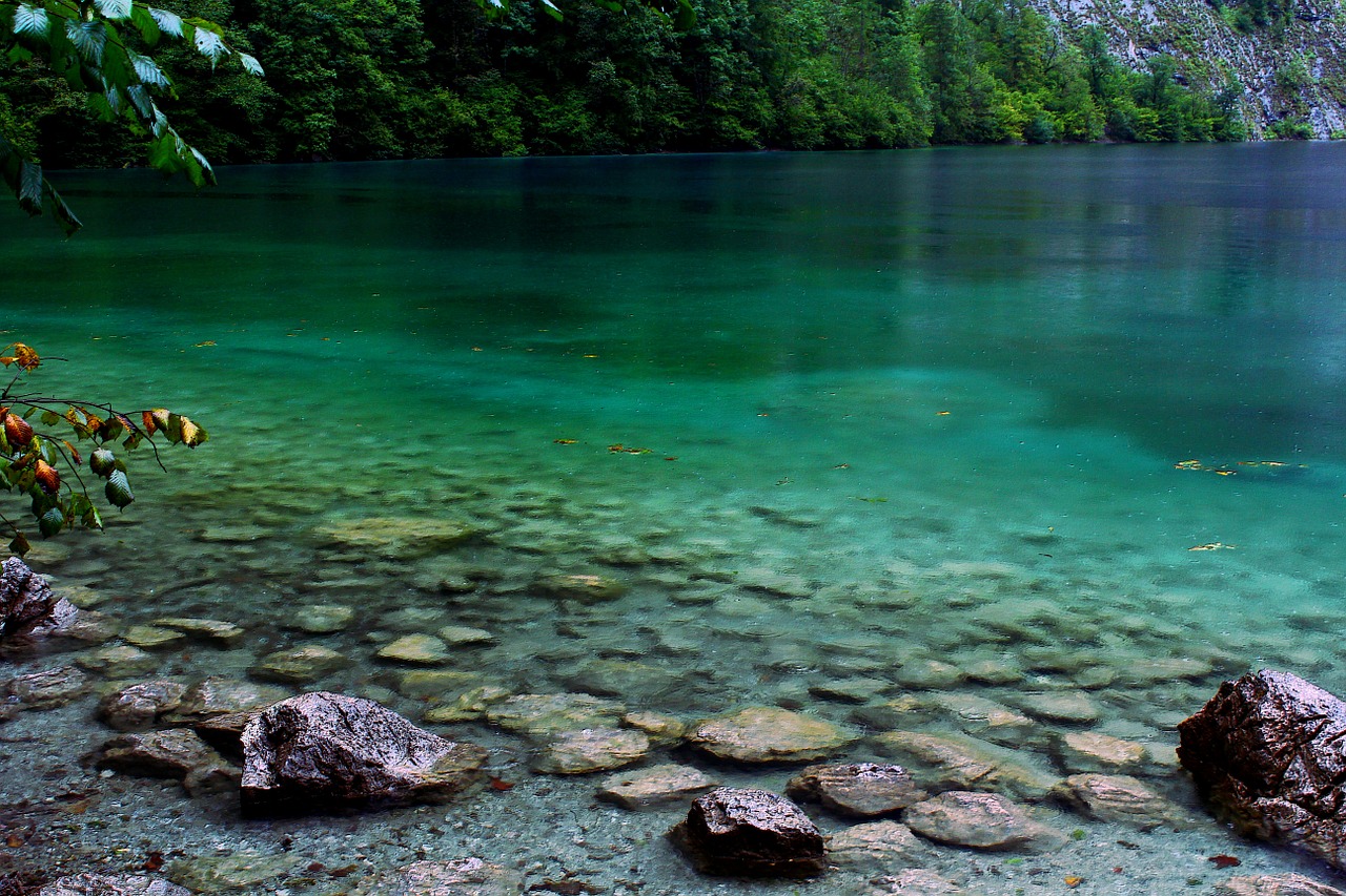 lake stones clear free photo