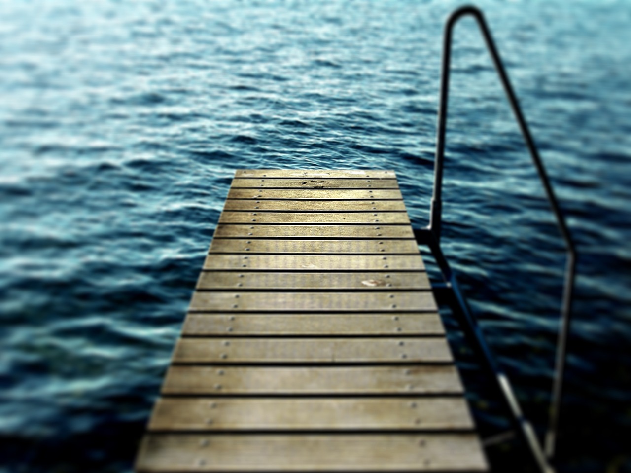 lake pier wooden free photo