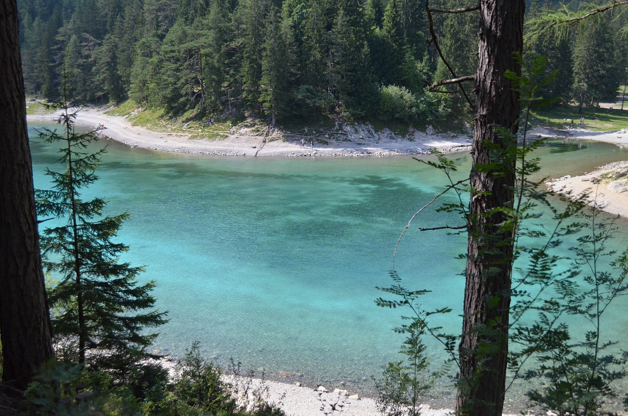 lake turquoise water free photo