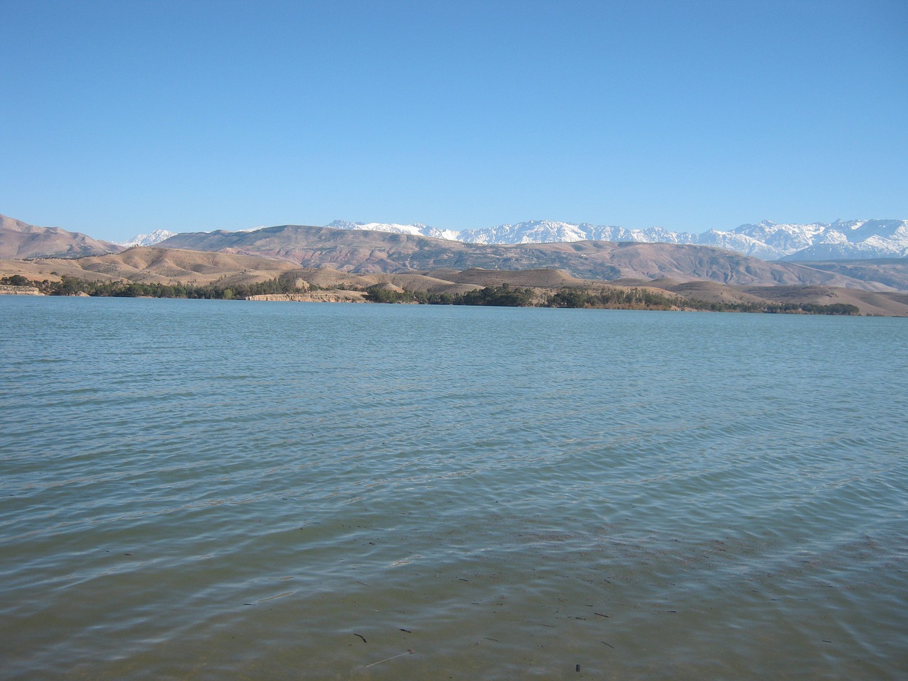 lake water mountains free photo