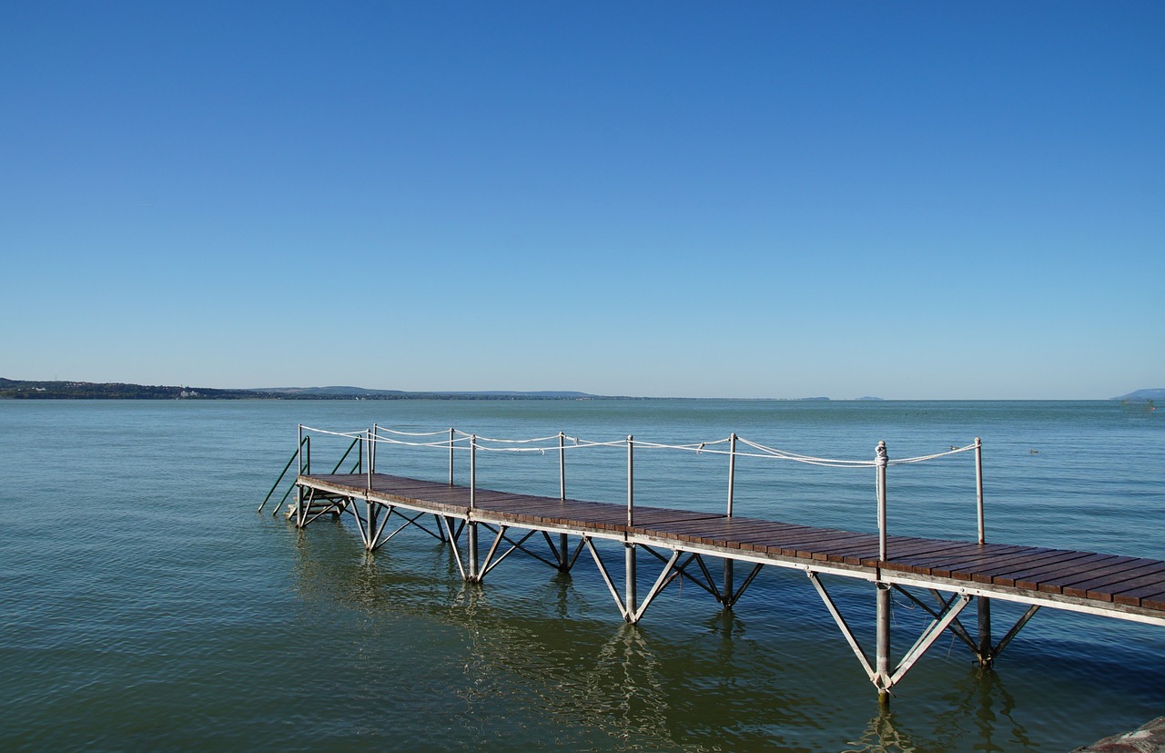 lake balaton pier free photo