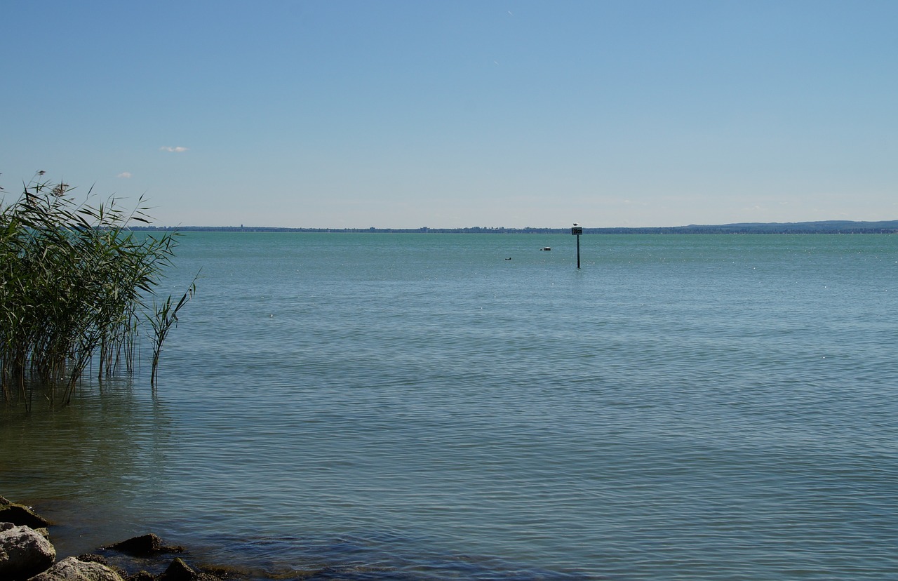 lake balaton blue free photo