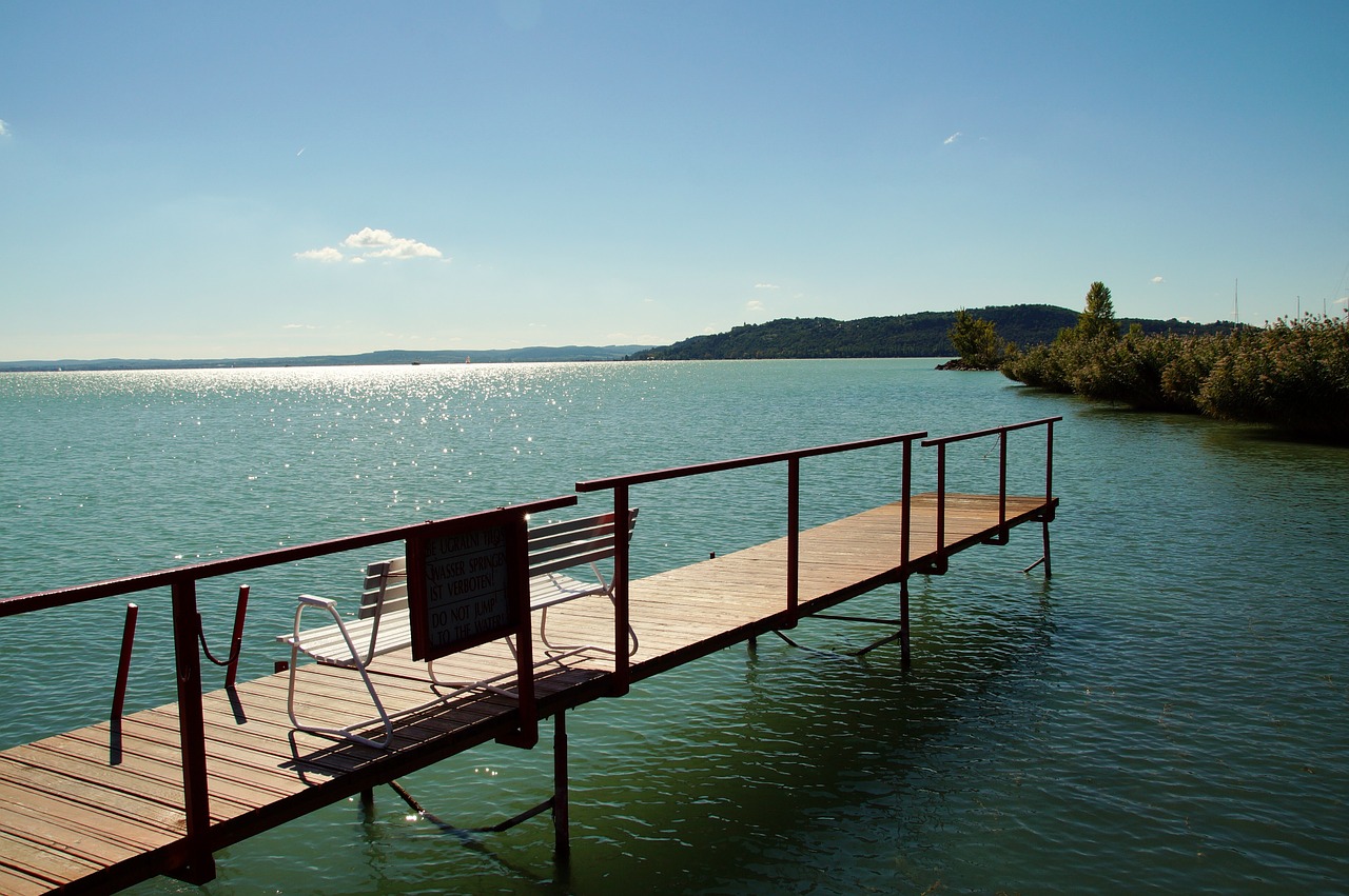 lake balaton pier free photo