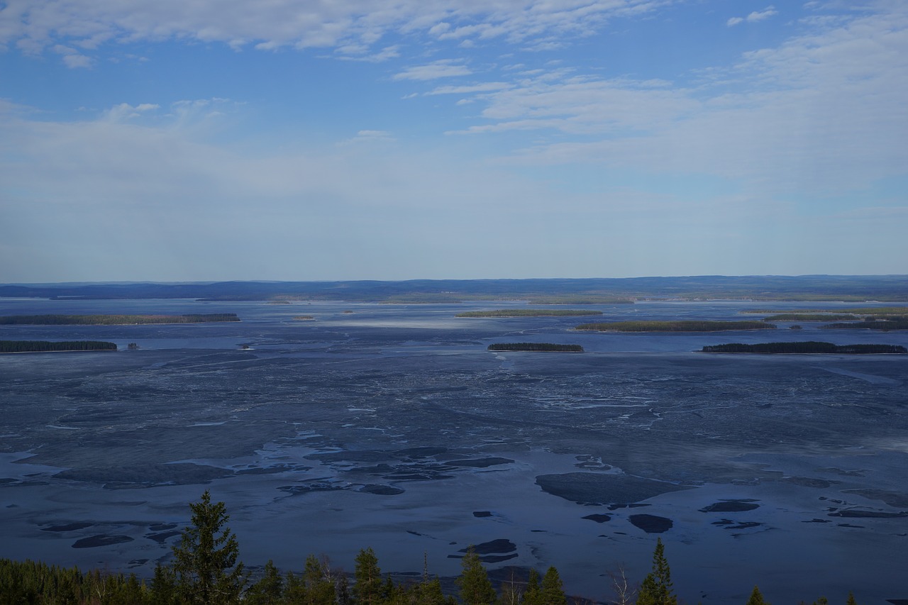 lake ice island free photo