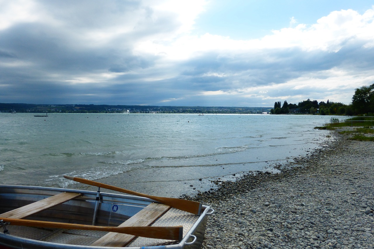 boot lake constance rowing boat free photo