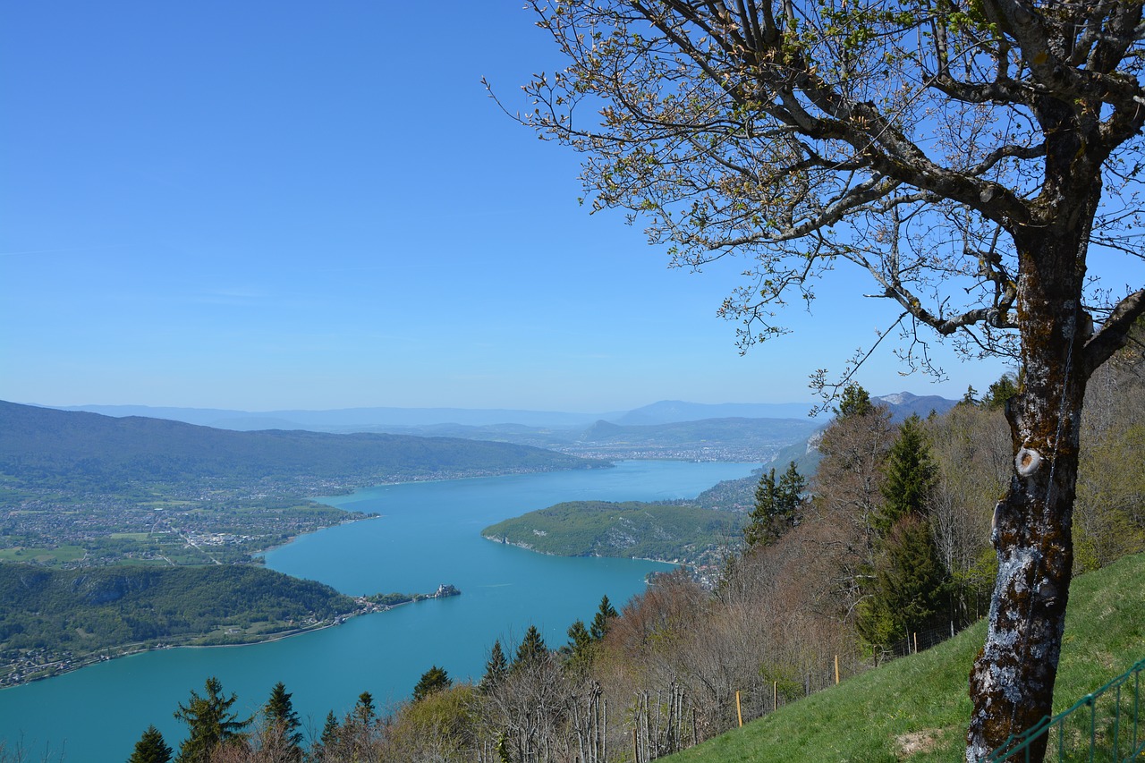 lake annecy water nature free photo