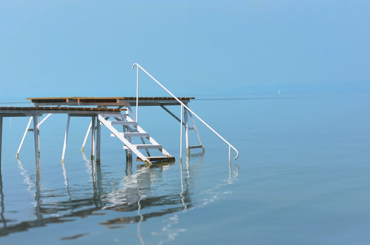 lake balaton plot waterfront free photo