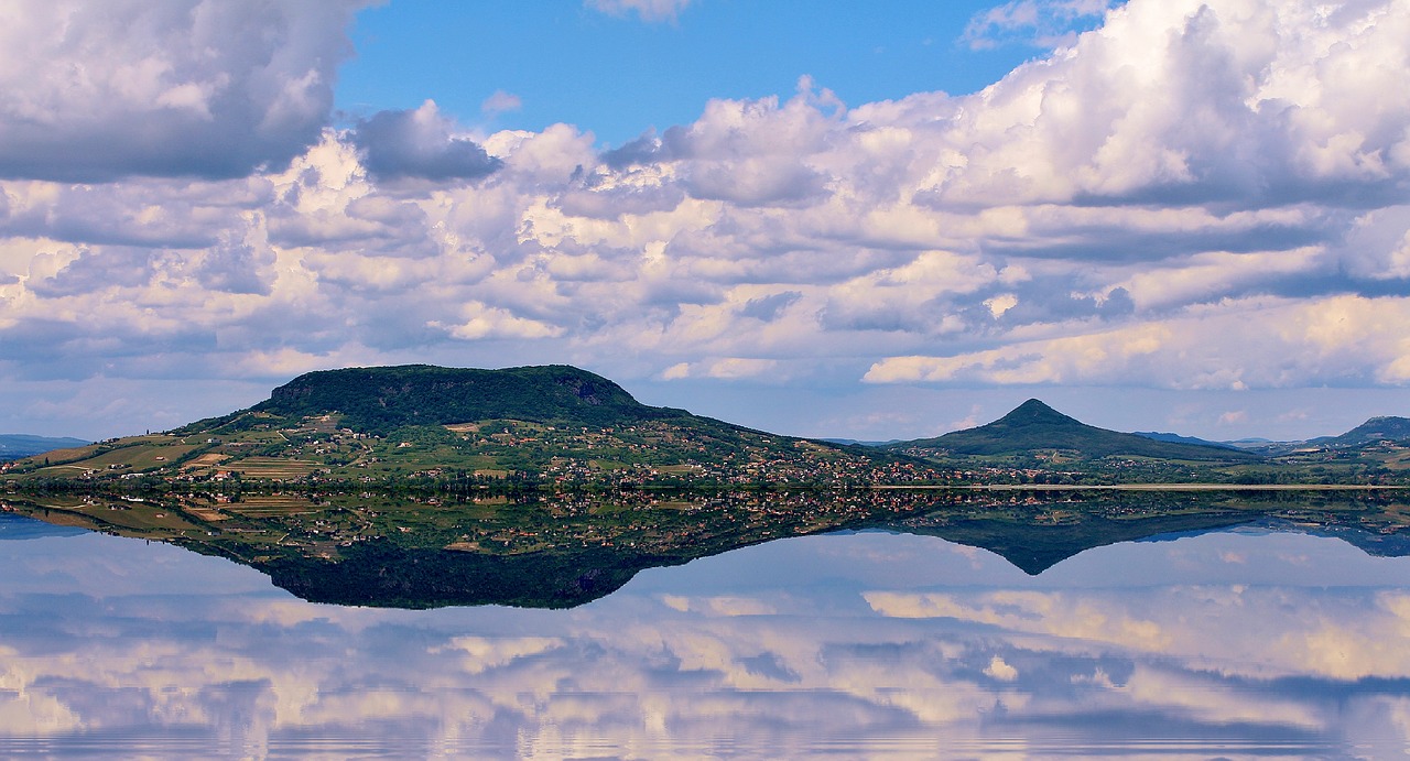 lake balaton mountain summer free photo