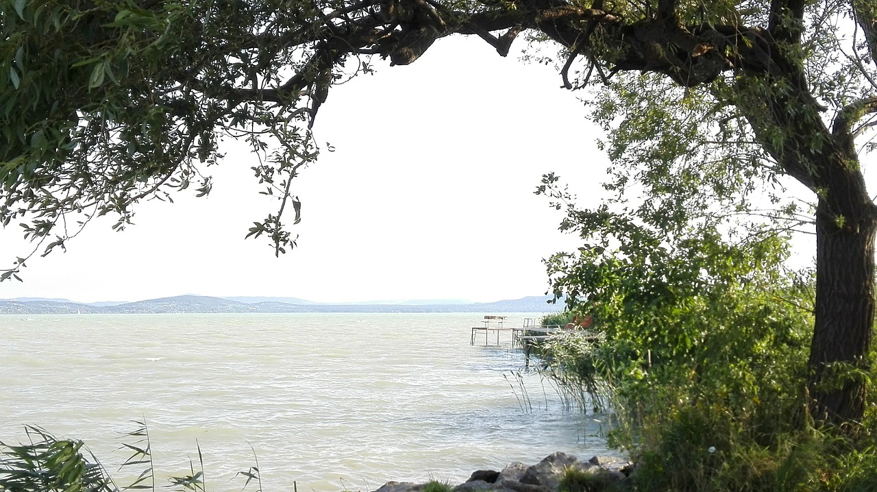 lake balaton water lake free photo