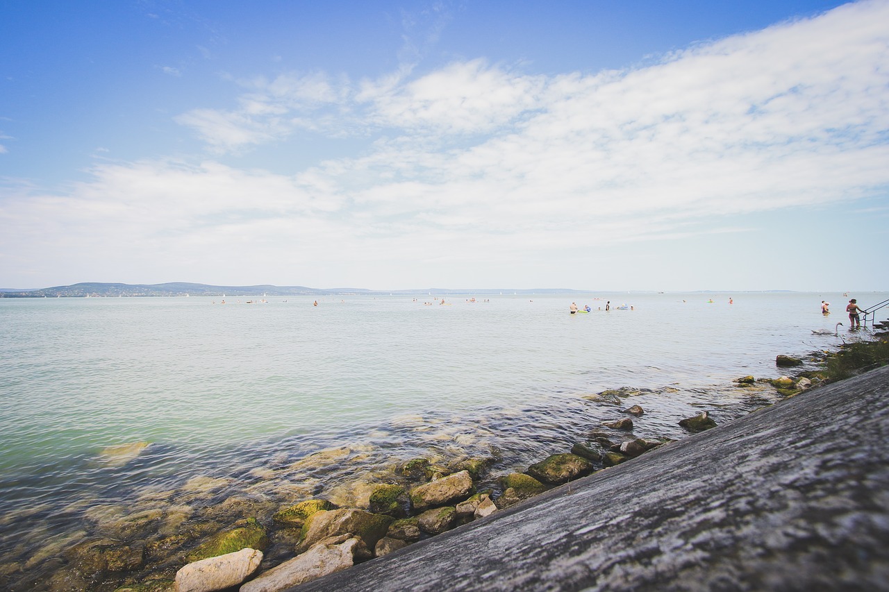 lake balaton summer beach free photo