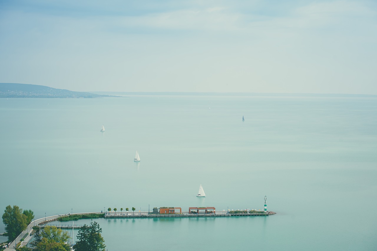 lake balaton  tihany  port free photo