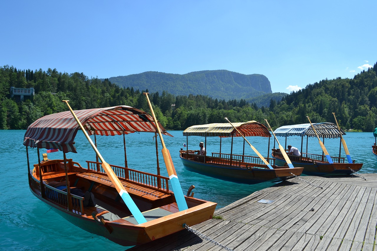 august bled boats free photo