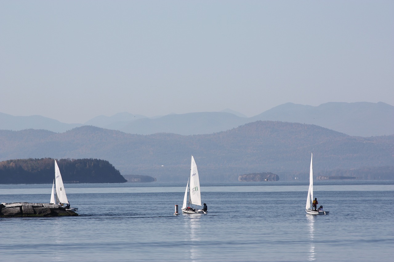 lake champlain sailboats adirondacks free photo
