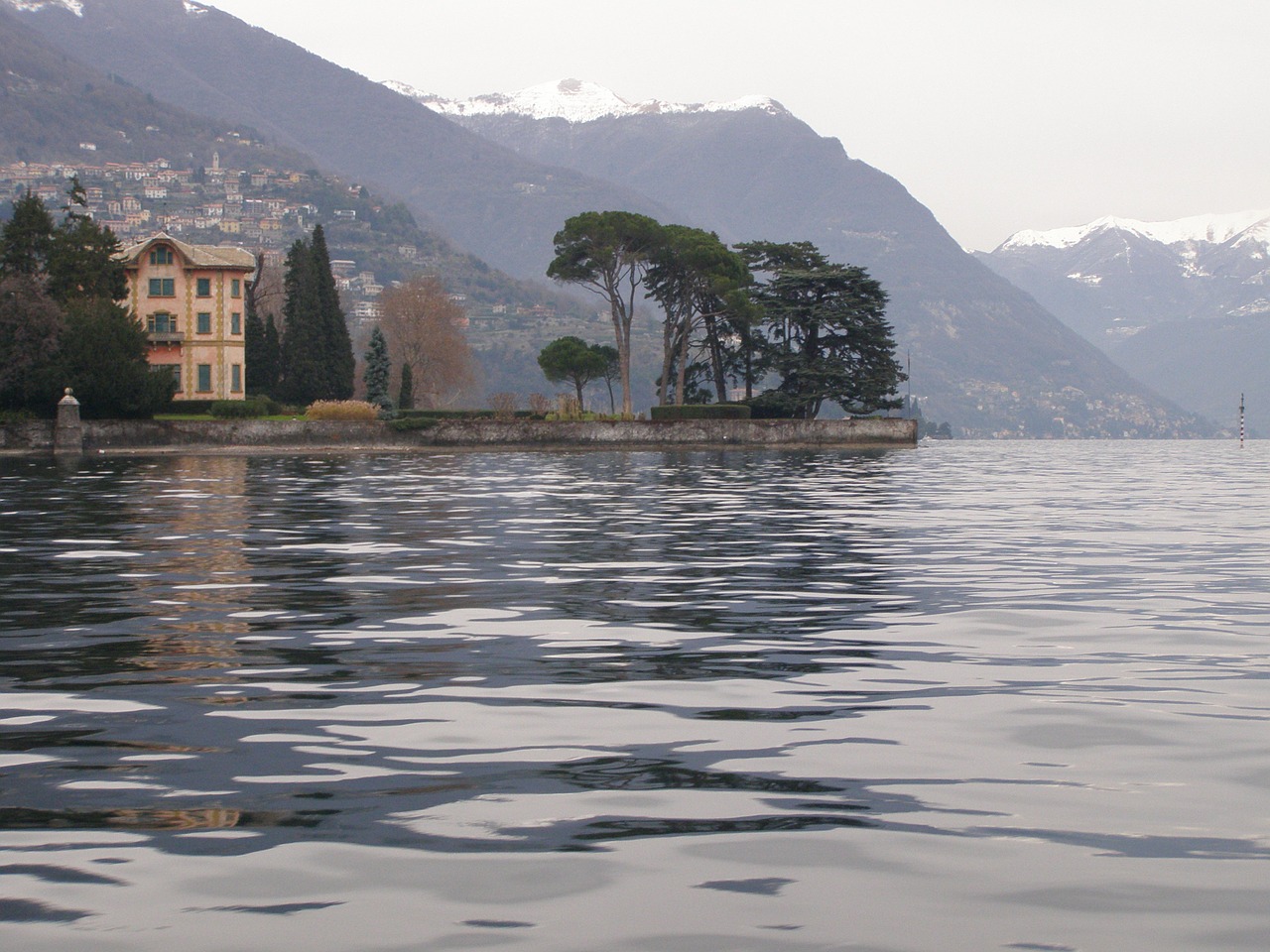 lake como nature water free photo