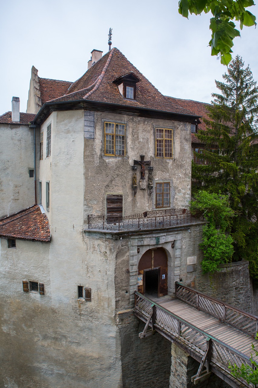 lake constance meersburg old castle free photo