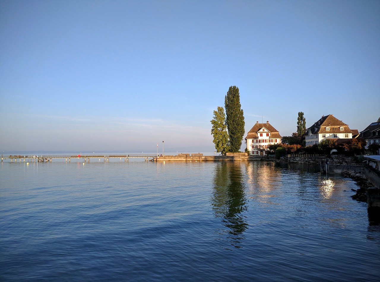 lake constance switzerland abendstimmung free photo