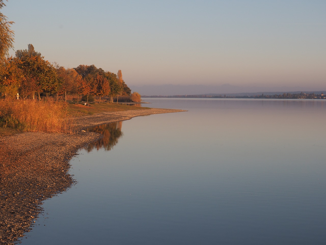 lake constance sunset abendstimmung free photo