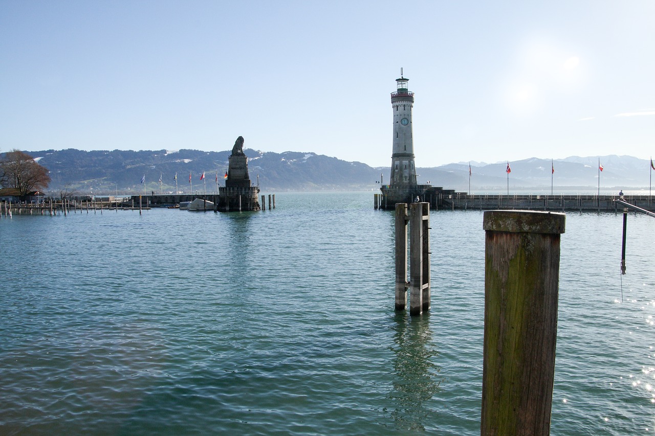 lake constance lindau port free photo