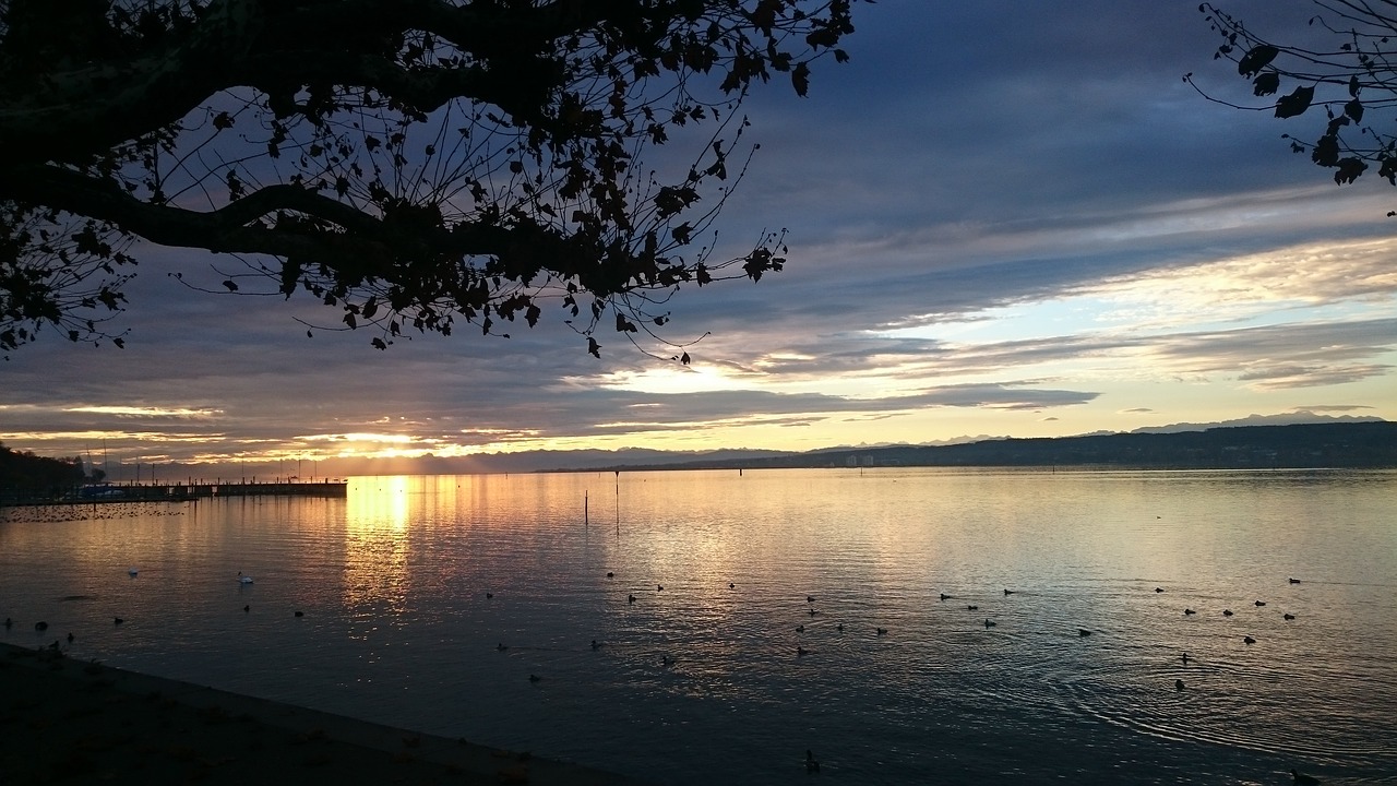 lake constance abendstimmung water free photo