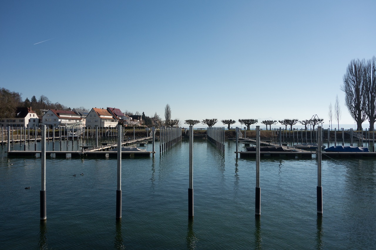 lake constance water port free photo