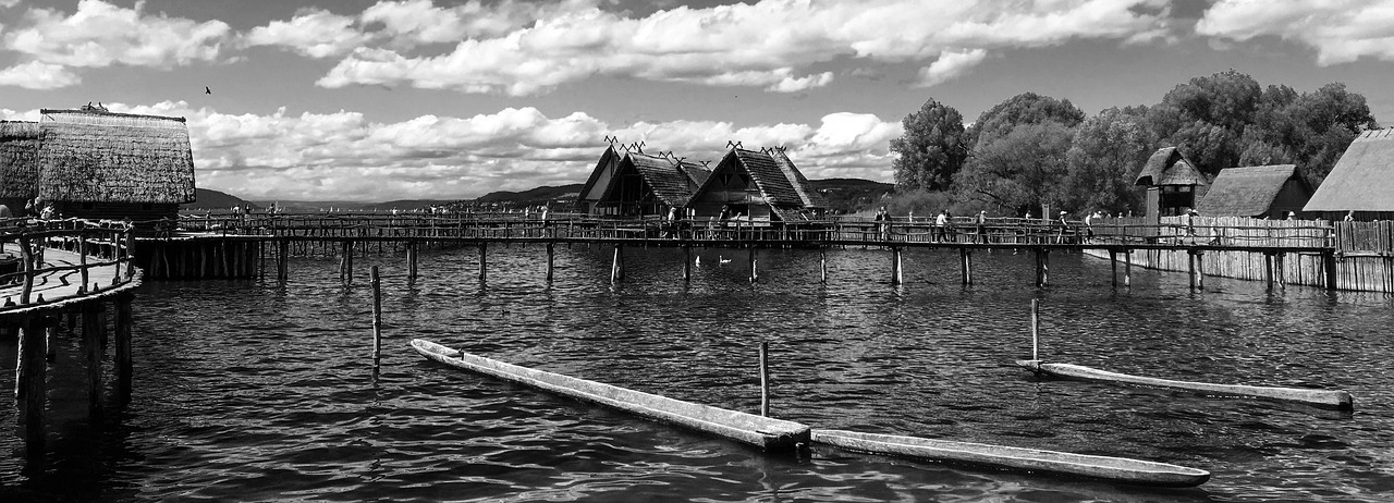 lake constance unteruhldingen stilt houses free photo