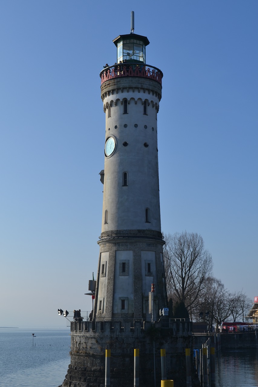 lake constance  lindau  lighthouse free photo