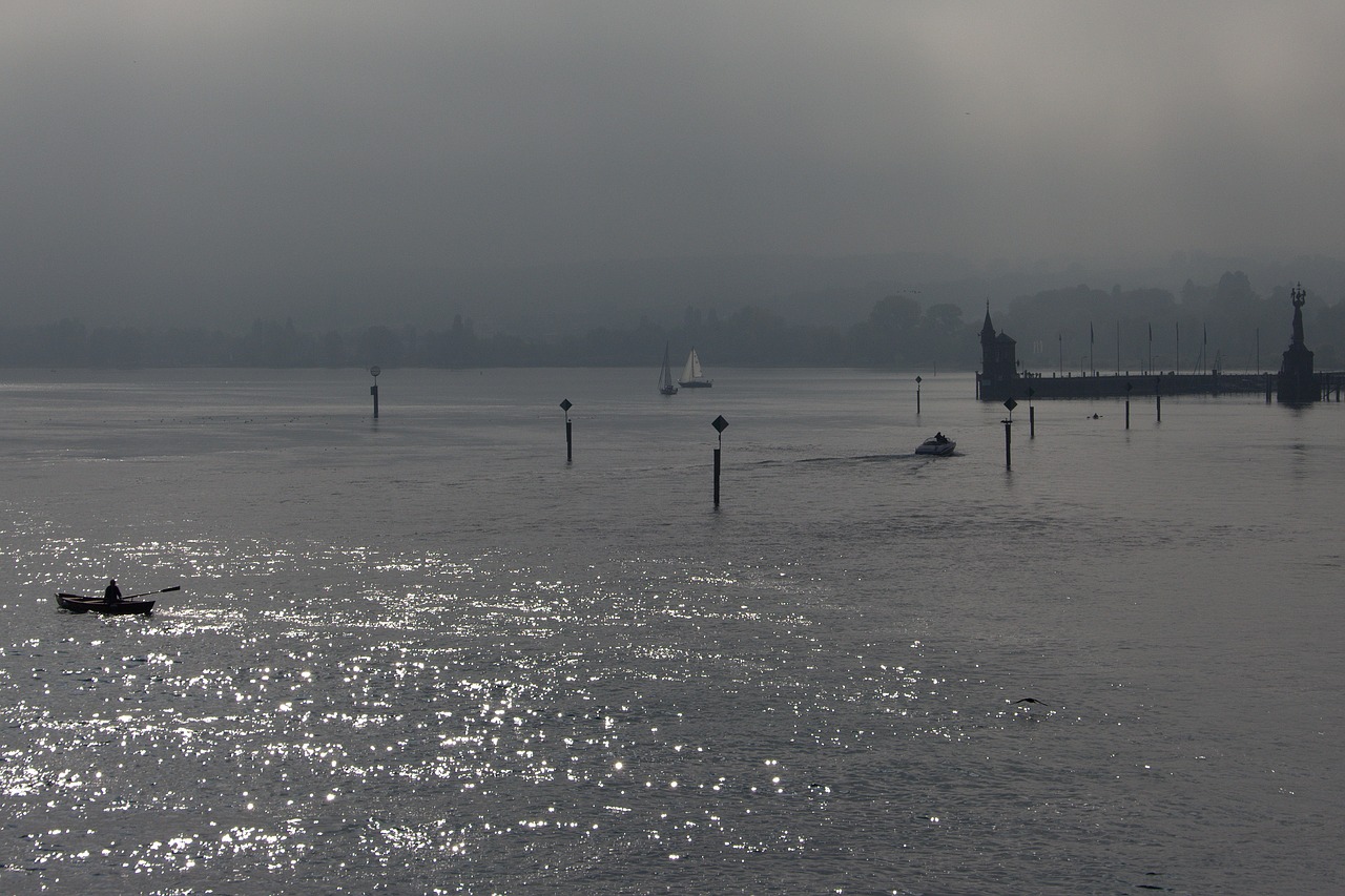 lake constance  rain  bad weather free photo