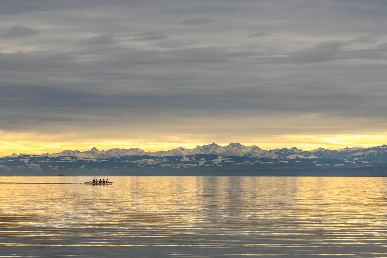 lake constance mountains alpine free photo