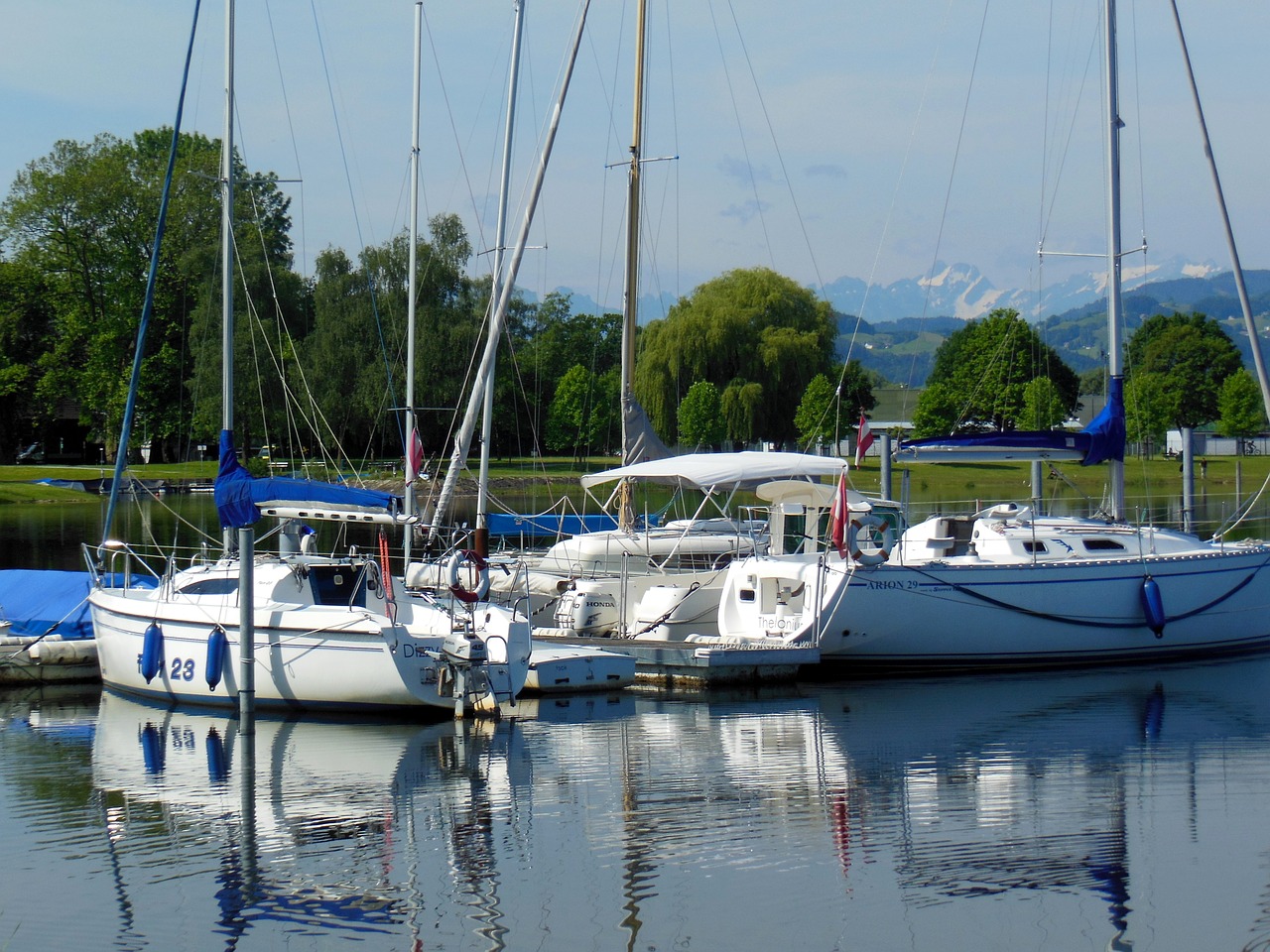 lake constance sailing boats mood free photo