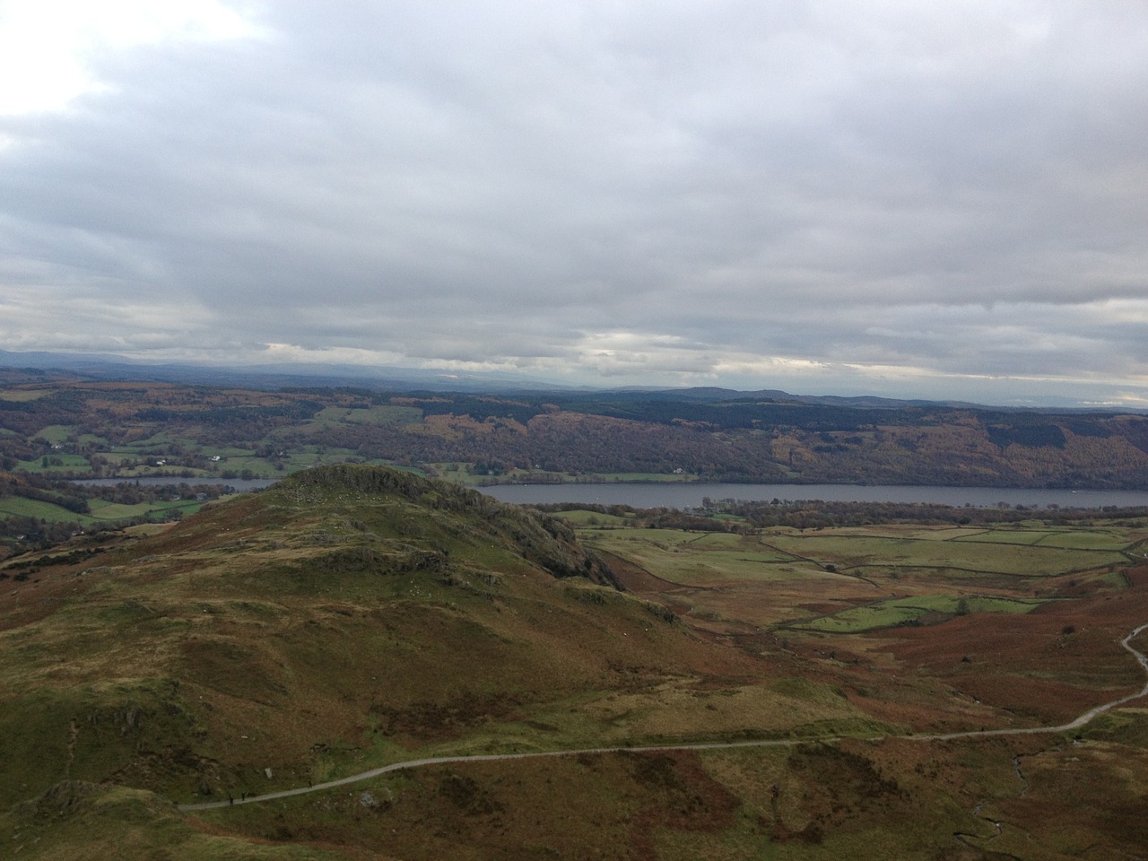 lake district hike landscape free photo