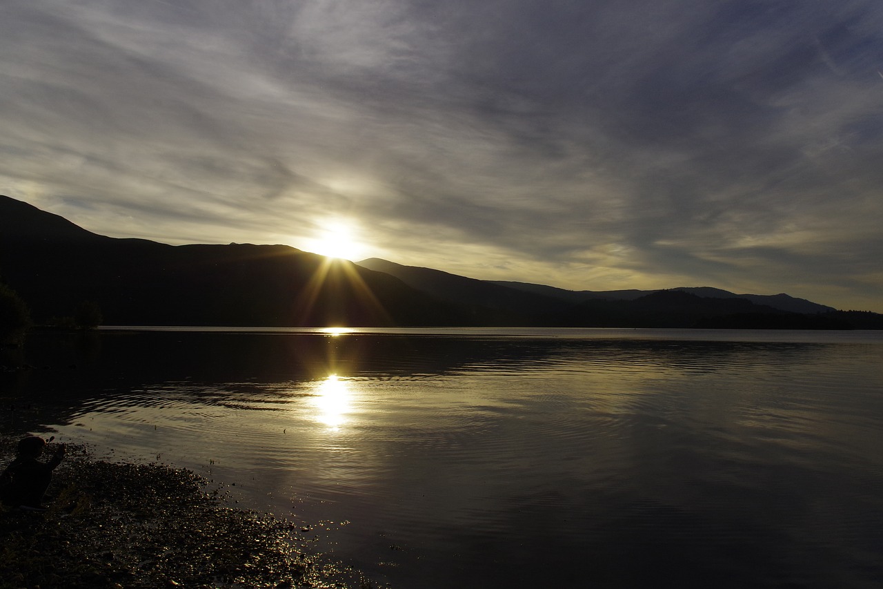 lake district derwent water sunset free photo
