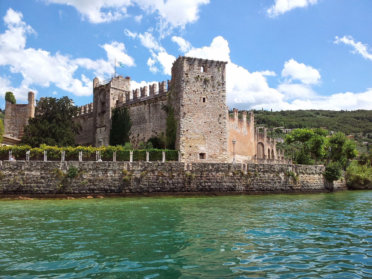 lake garda italy village free photo