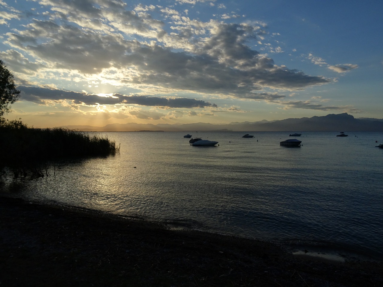 lake garda evening more free photo