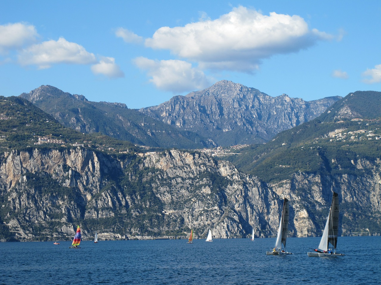 lake garda lake on the lake free photo