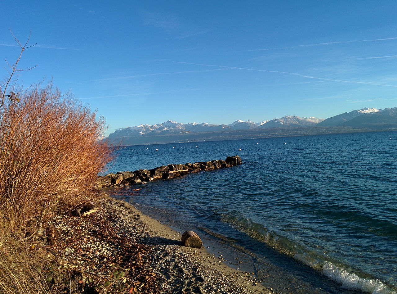 lake geneva lake switzerland free photo