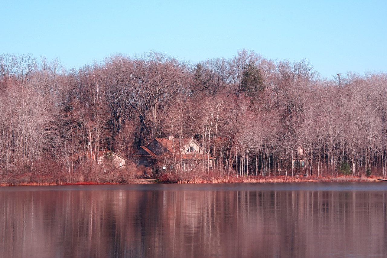 michigan lake house lake free photo