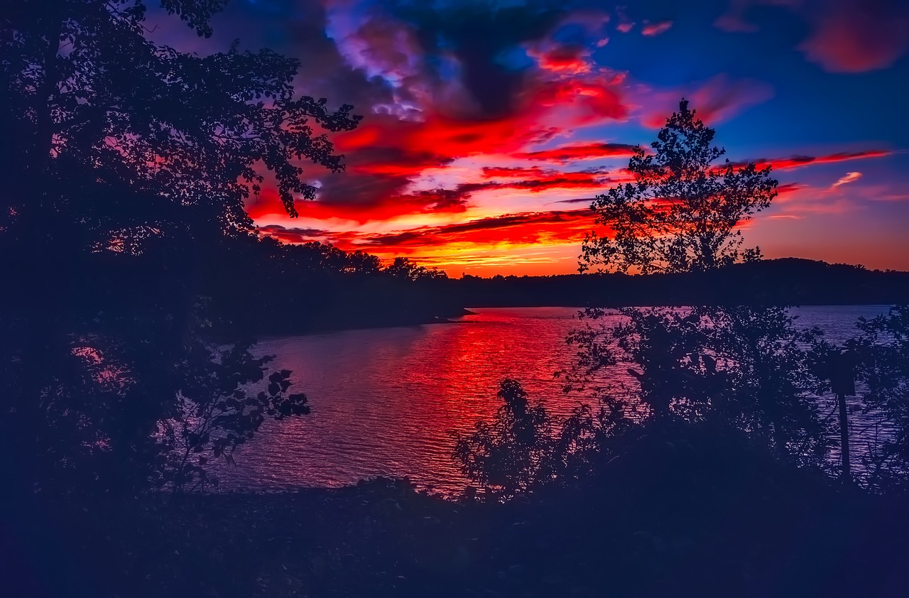 lake lanier georgia sunset free photo