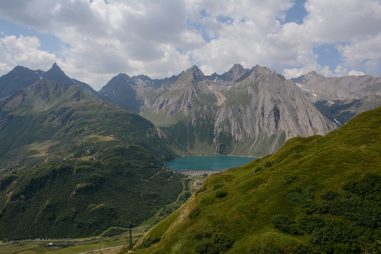 lake morasco  val formazza  dam free photo