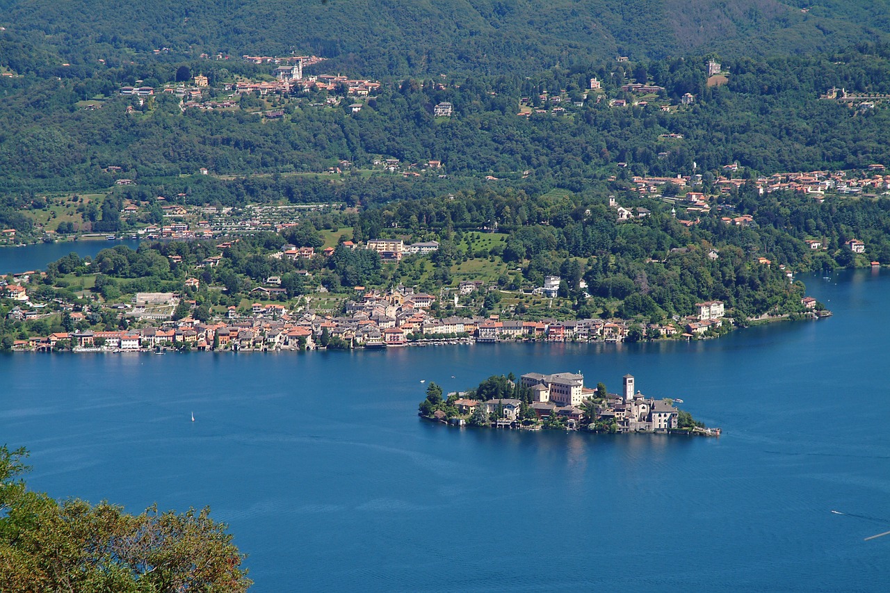 lake orta giulio cusio free photo