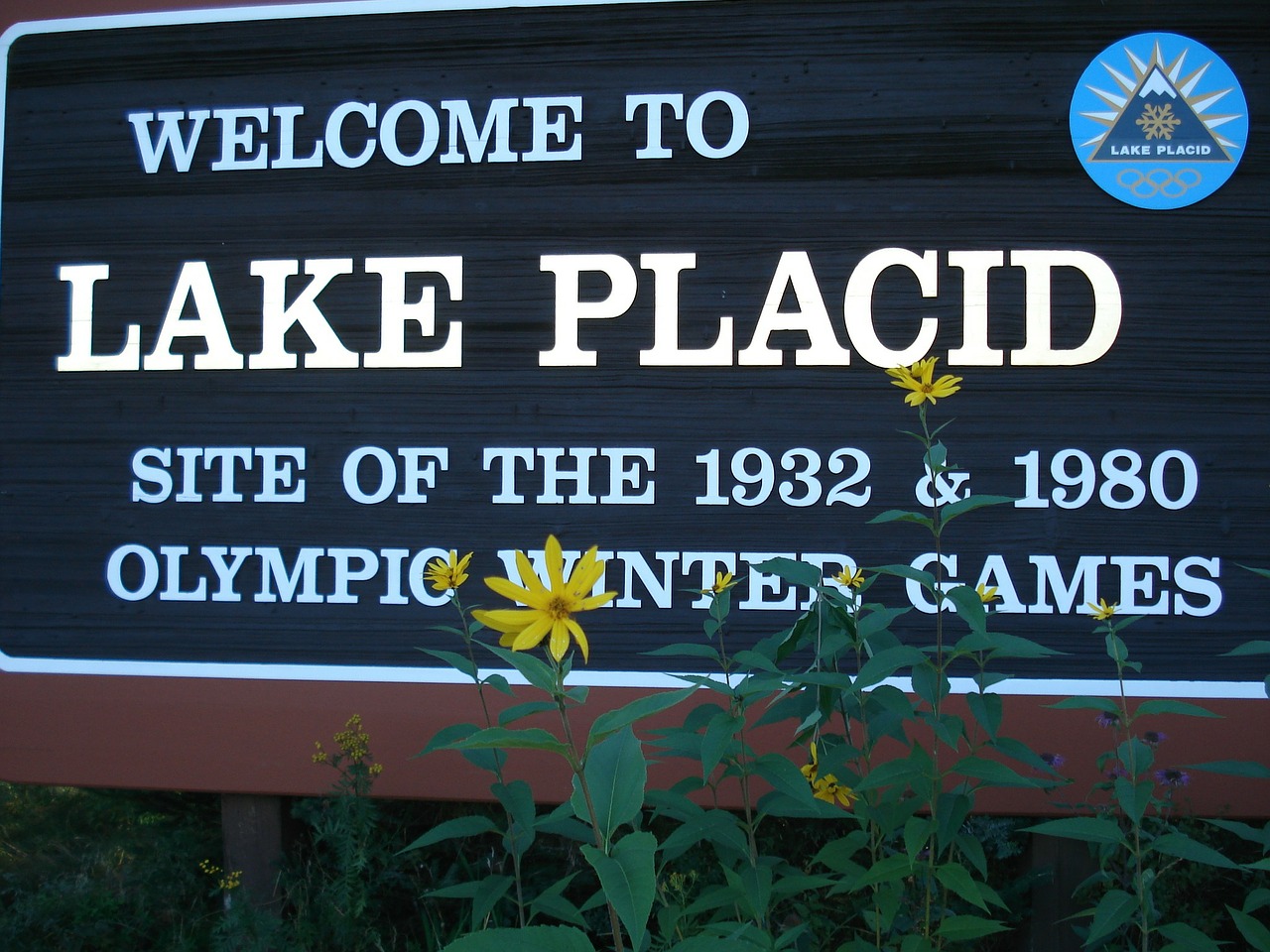 lake placid sign usa free photo