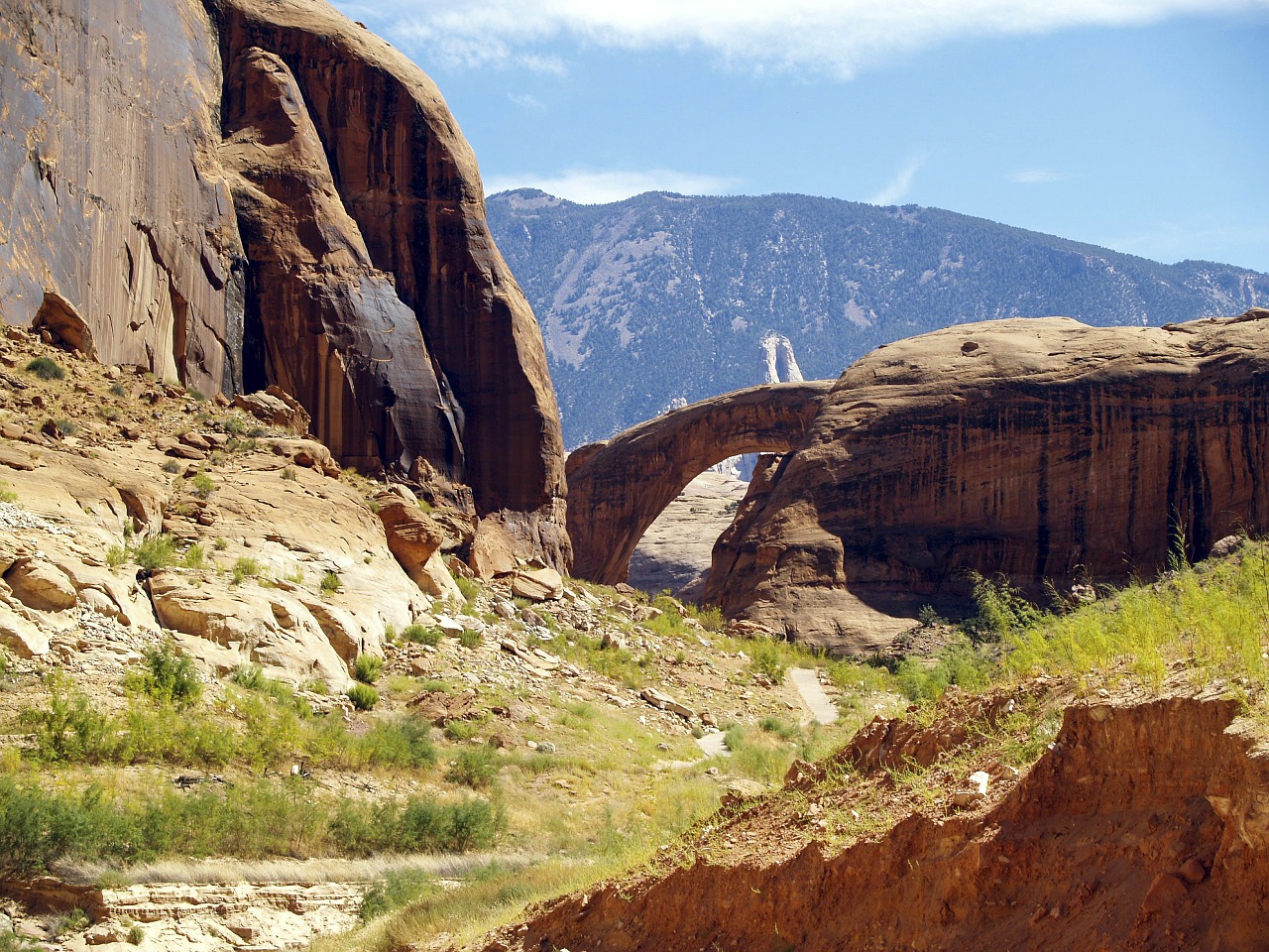 lake powell page rainbow bridge free photo