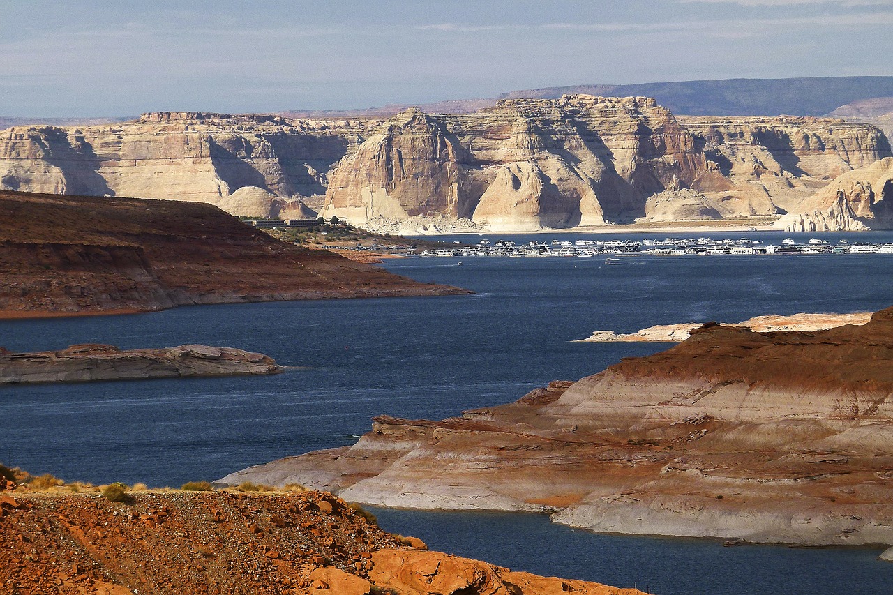 lake powell arizona usa free photo