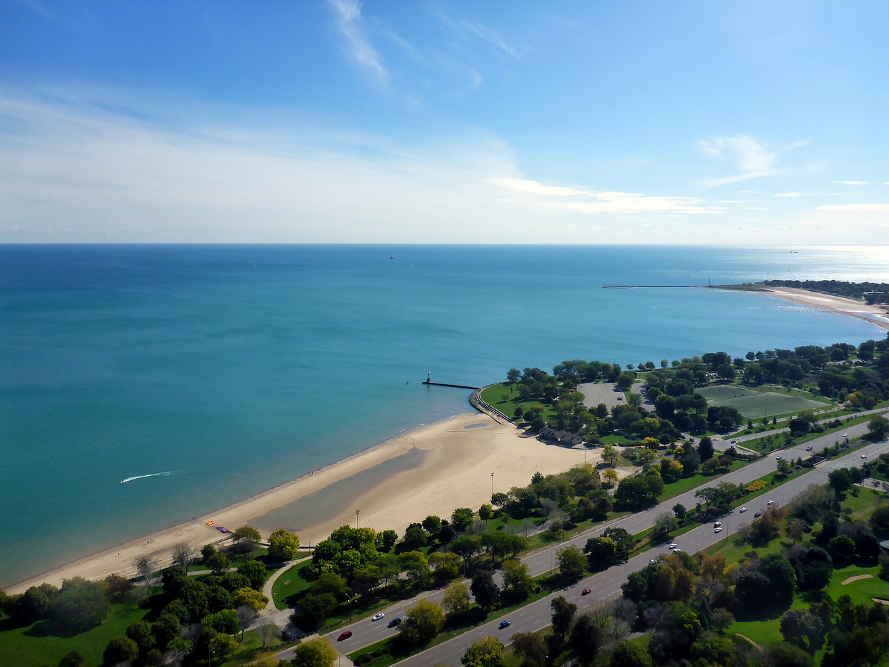 lake shore lake lake michigan free photo