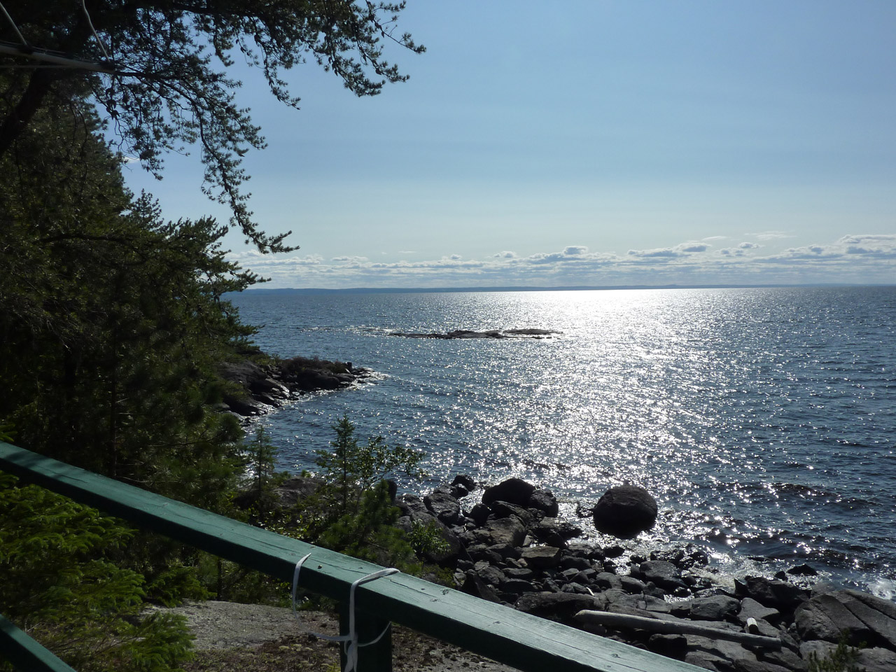 lake landscape lake st-jean in quebec free photo